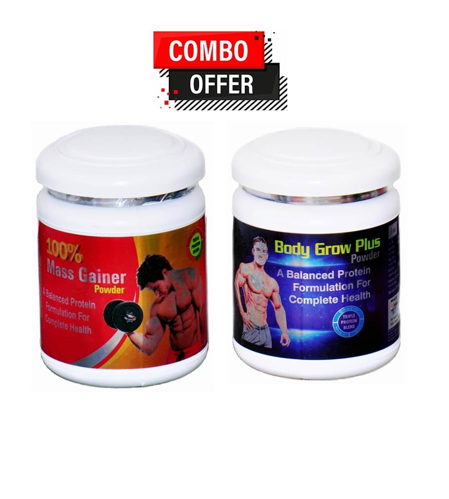     			Dr. Chopra Rikhi 100% Mass Gainer Powder 300gm & Body Grow Plus Powder 300 gm Chocolate