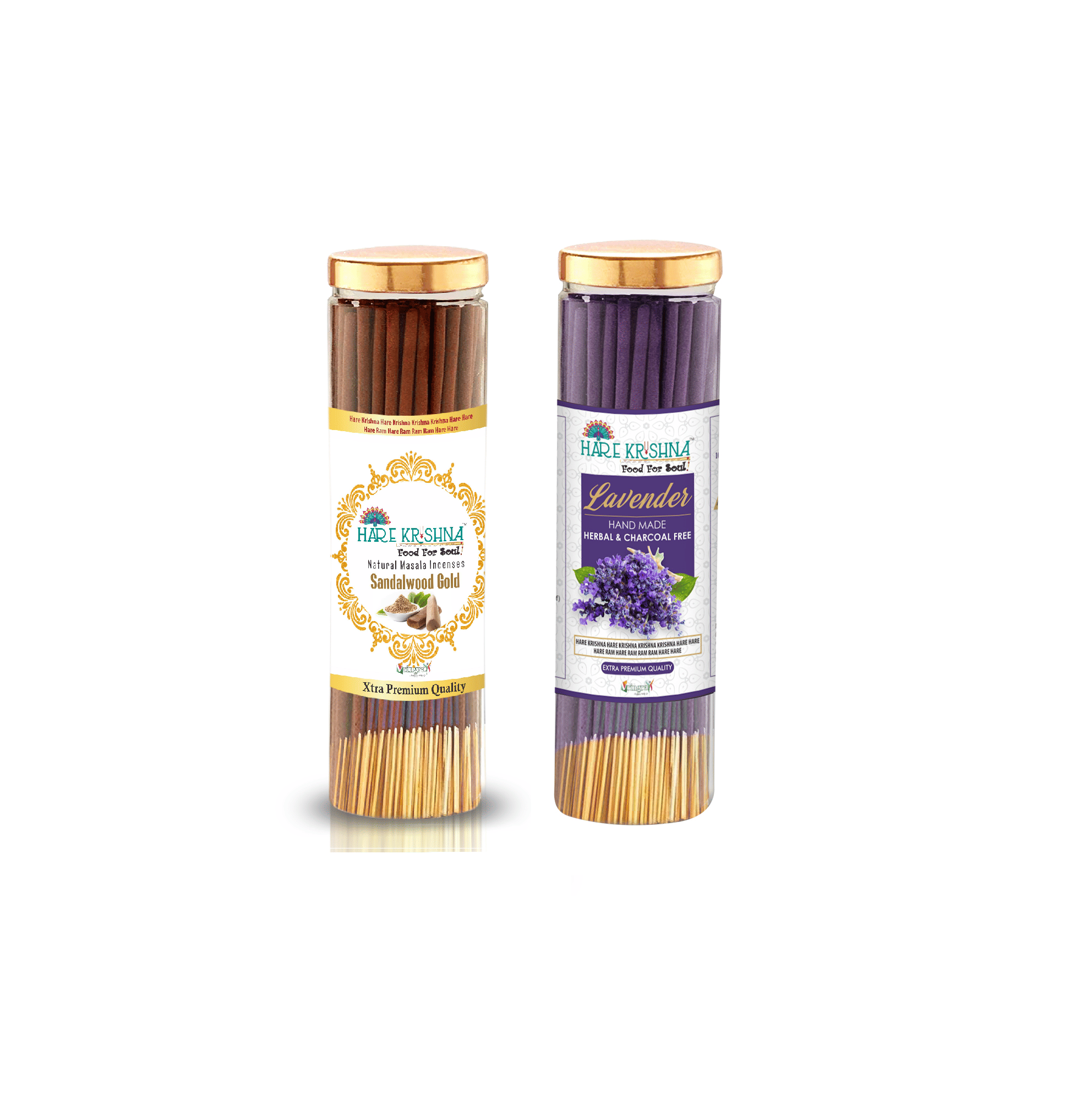     			Hare Krishna Incense Stick Pure Sandal,Lavender 200 gm ( Pack of 1 )