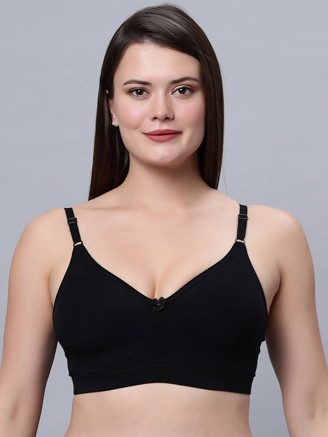 IN CARE LINGERIE Cotton Blend Non Padded Women's Everyday Bra ( Black ) ALPLVICTORIA_BLACK IN CARE LINGERIE Cotton Blend Non Padded Women's Everyday Bra ( Black ) ALPLVICTORIA_BLACK