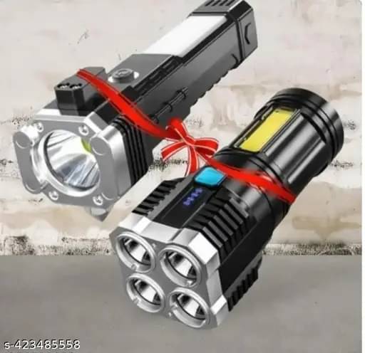     			Kadio - 3W Rechargeable Flashlight Torch ( Pack of 2 )