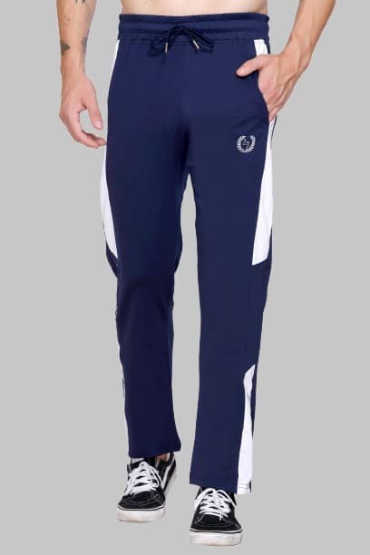 LEEBONEE Navy Polyester Men's Trackpants ( Pack of 1 ) - Track Pants | Buy online on ZillyBuy