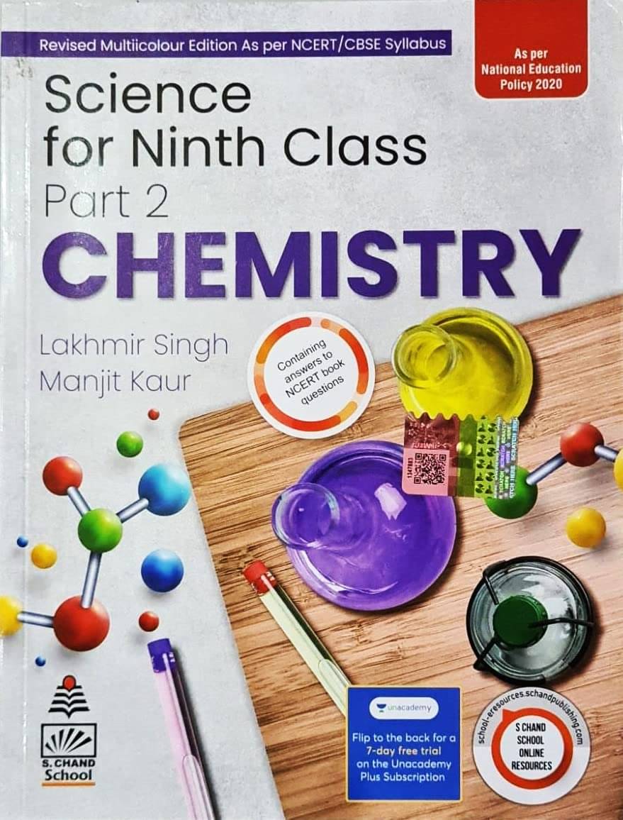     			Lakhmir Singh Class 9th Chemistry -As Per Cbse/Ncert Syllabus Of New Nep-2023-24/Ed.