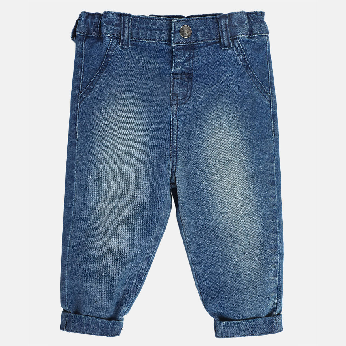     			Miniklub Baby Boys Pack Of 1 Denim Pant (Blue)