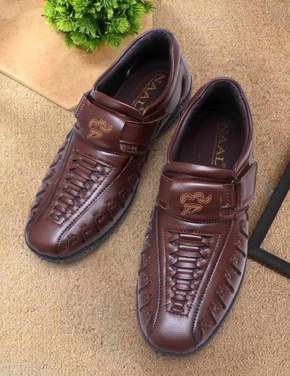     			NAAL - Brown Men's Sandals