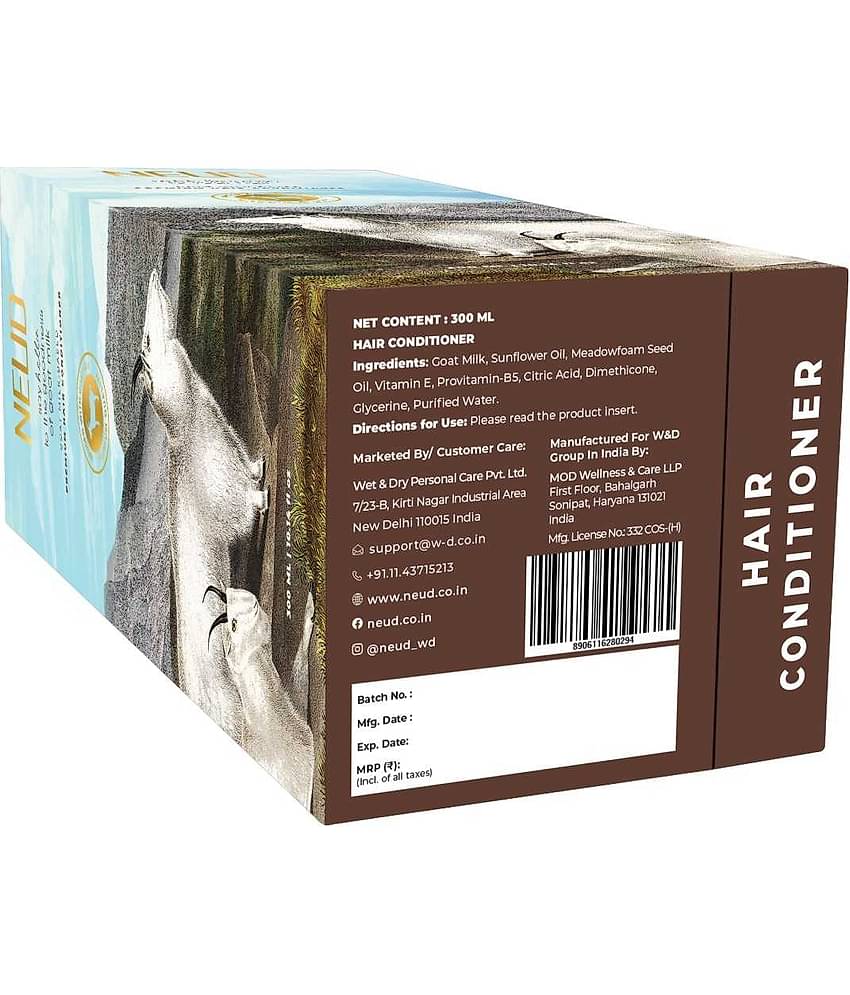 NEUD Goat Milk Premium Hair Conditioner Crme Rinse 600 mL Pack of 2