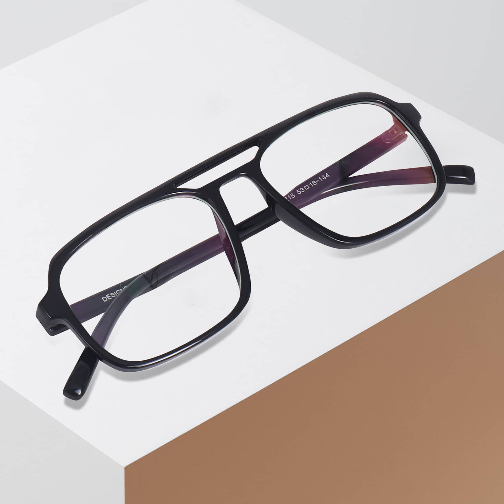 Peter Jones Purple Full Rim Square Computer Glasses ( Pack of 1 )