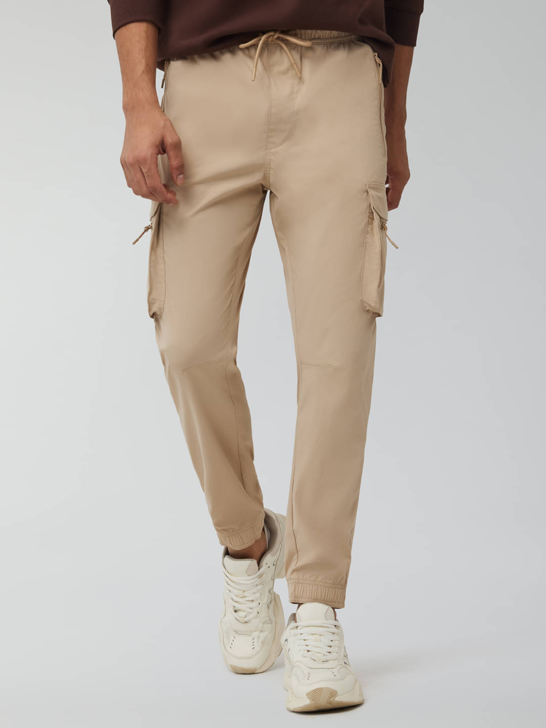     			XYXX Brown Nylon Men's Joggers ( Pack of 1 )