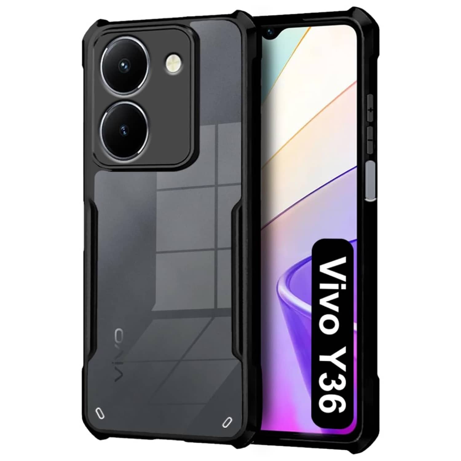 ZAMN Shock Proof Case Compatible For Polycarbonate Vivo Y36 ( )