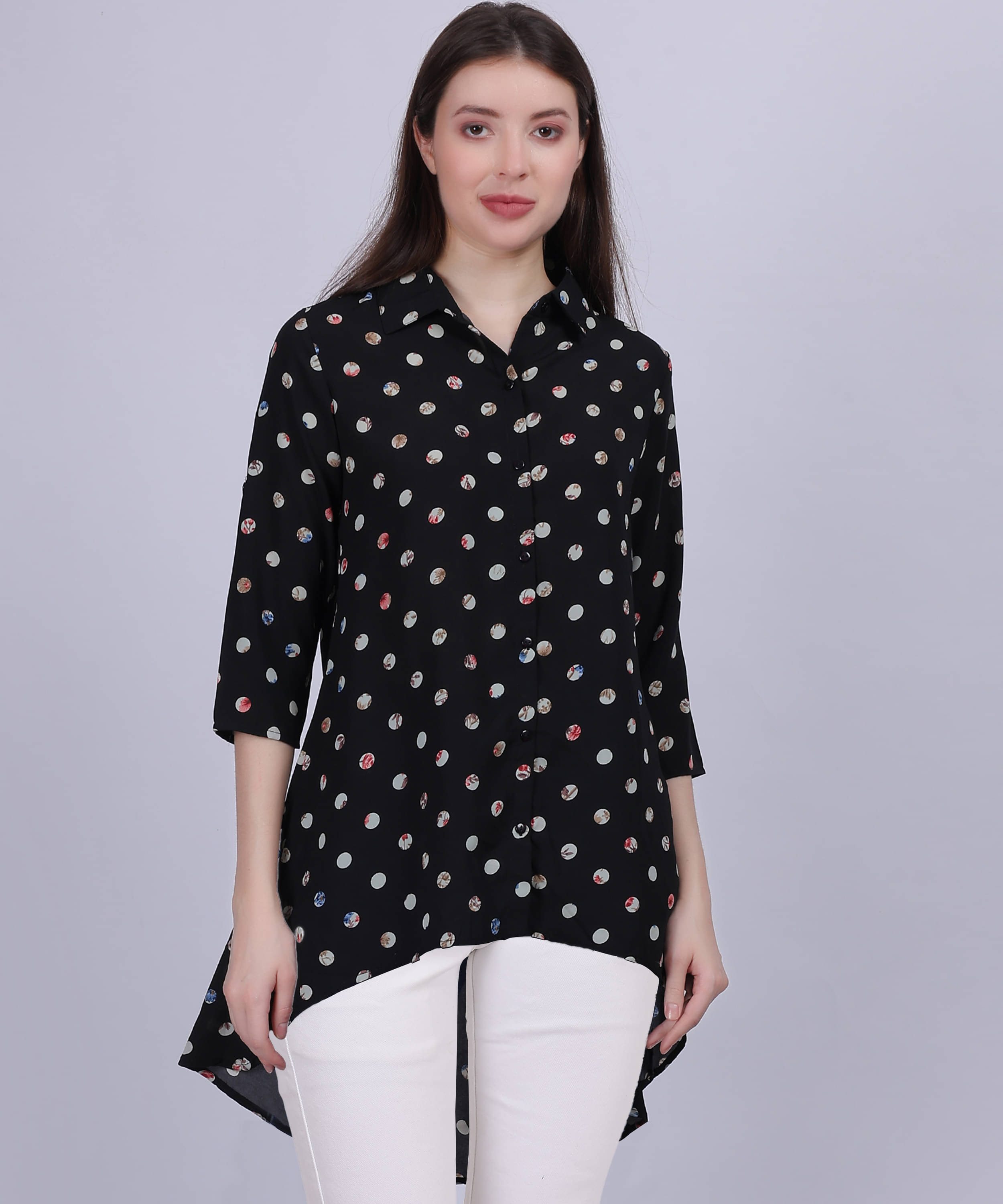     			aumbe Women's Cotton Tunic ( Black )
