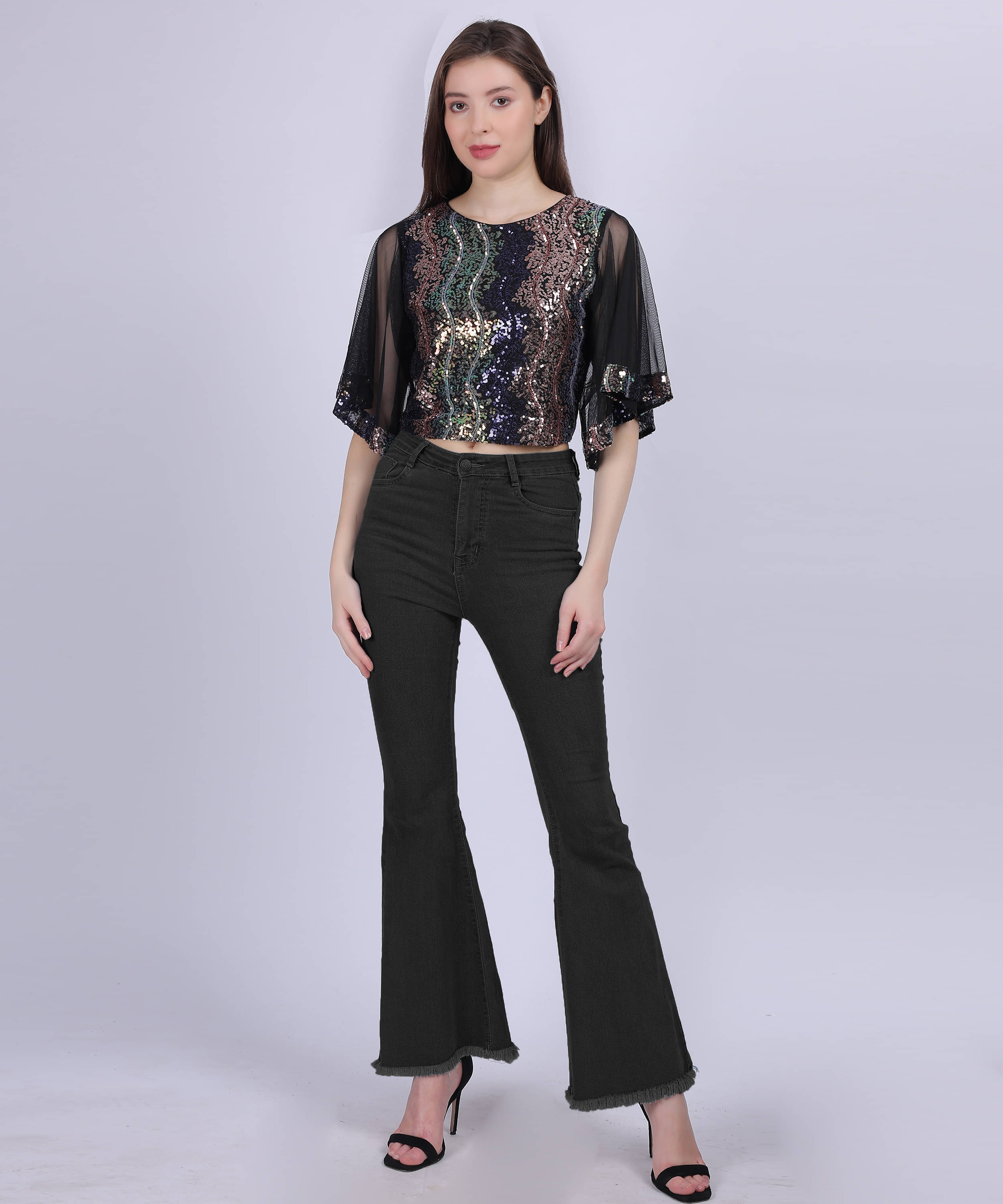 aumbe Women's Georgette Regular Top ( Blue ) aumbe Women's Georgette Regular Top ( Blue )