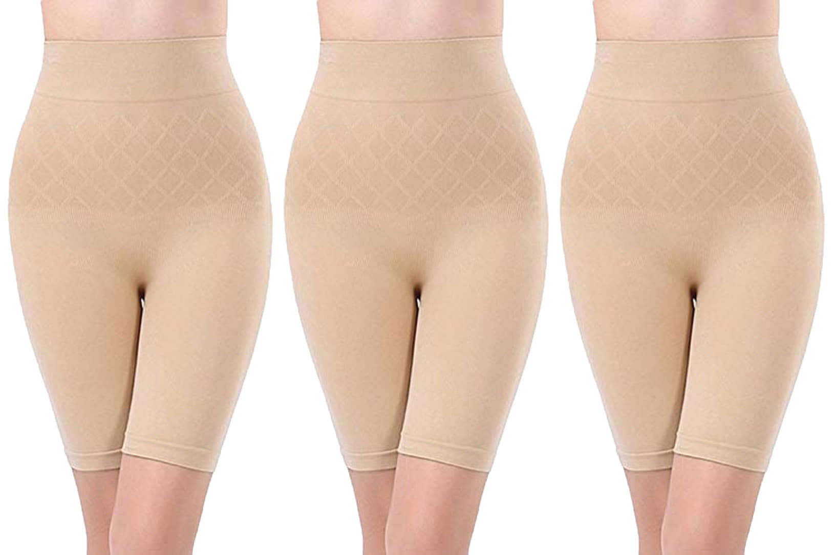 3Mads Pack of 3 Cotton Women's Thigh Compressor ( Beige ) - Shapewear | Buy online on ZillyBuy