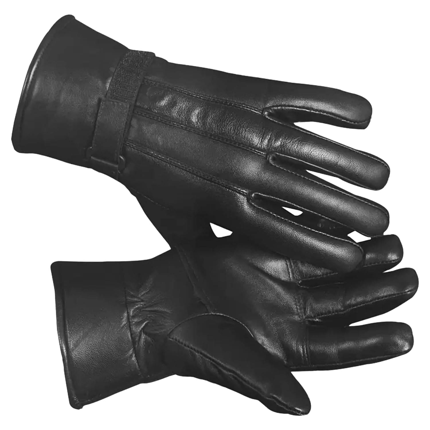     			ATIPRIYA Leather Glove Unisex Leather Gym Gloves With Full-Finger Length