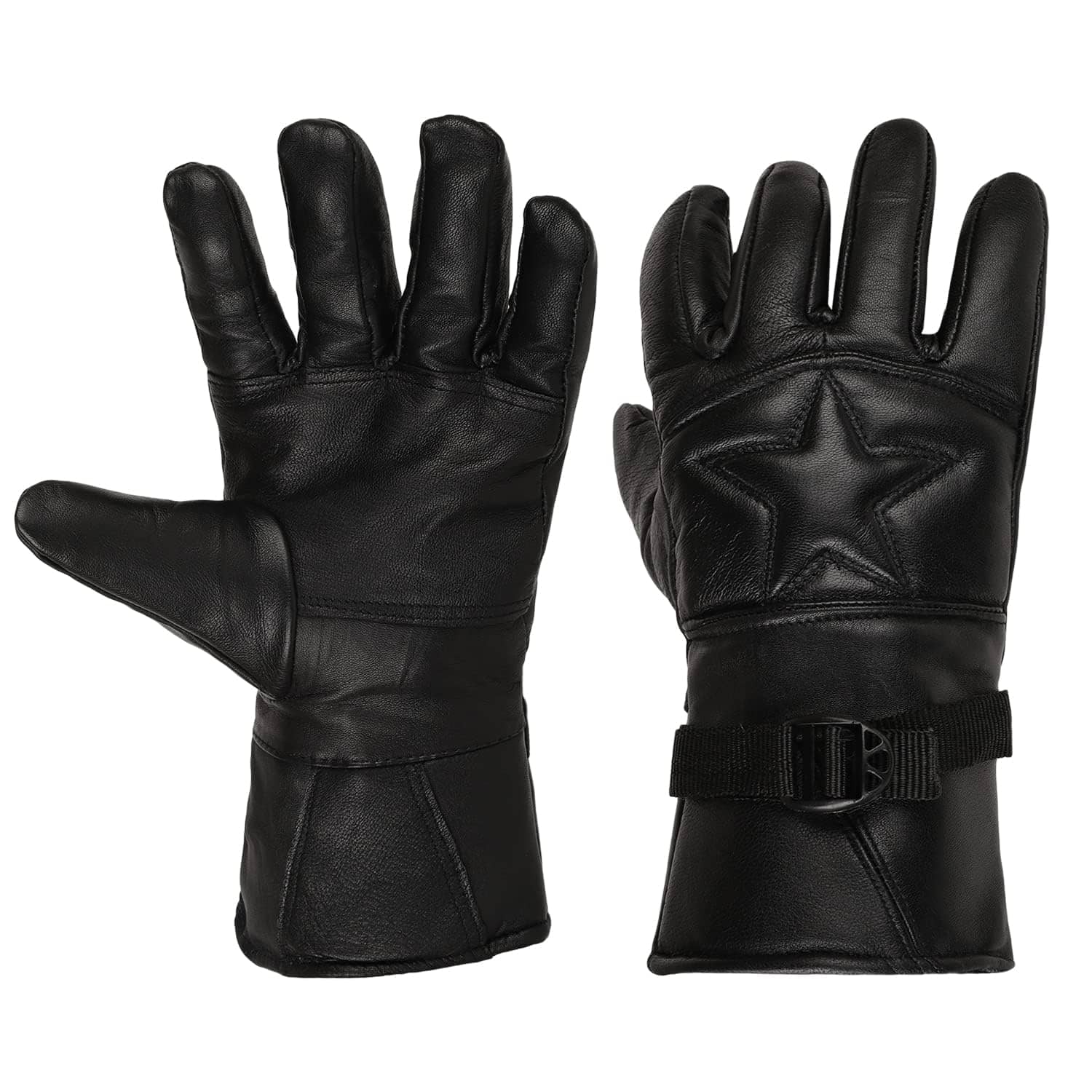 ATIPRIYA Leather Glove Unisex Leather Gym Gloves With Full-Finger Length - Sports and Fitness Equipment | Buy online on ZillyBuy