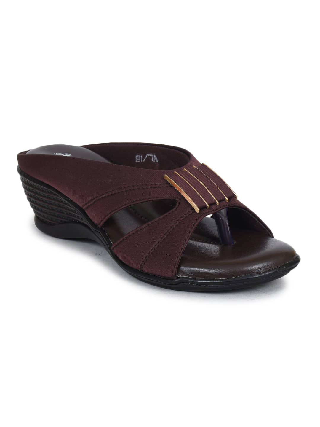 Ajanta Brown Women's Slip On Heels - Heels | Buy online on ZillyBuy
