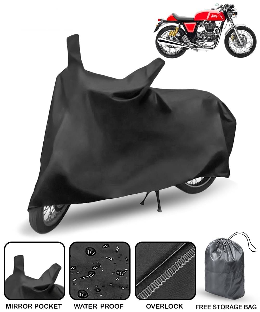     			CARNEST Bike Body Cover for Royal Enfield Continental GT ( Pack of 1 ) , Black