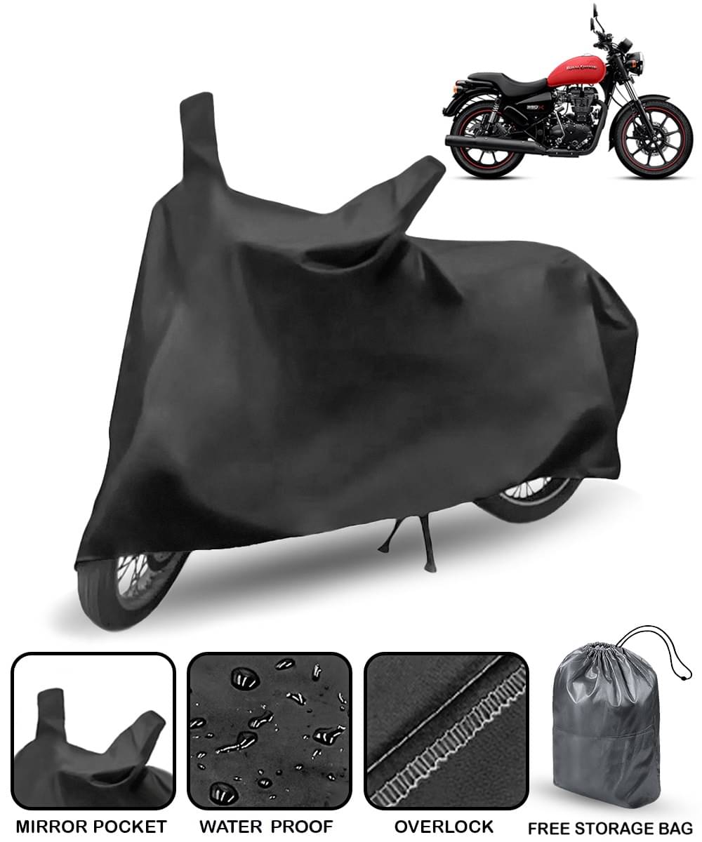 CARNEST Bike Body Cover for Royal Enfield Thunderbird 350 ( Pack of 1 ) , Black CARNEST Bike Body Cover for Royal Enfield Thunderbird 350 ( Pack of 1 ) , Black