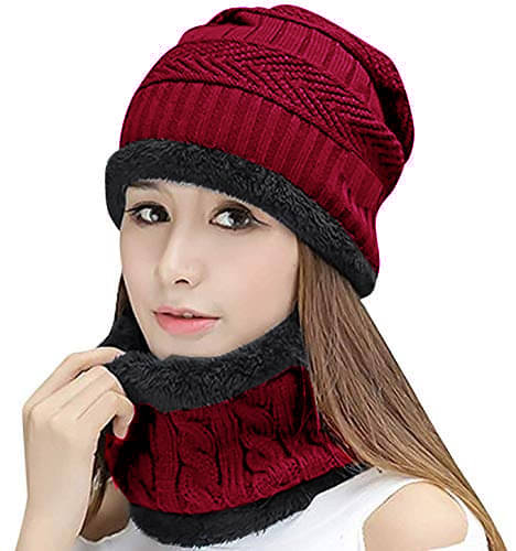 CAT BUNNY Maroon Woollen Men's Cap ( Pack of 1 ) CAT BUNNY Maroon Woollen Men's Cap ( Pack of 1 )