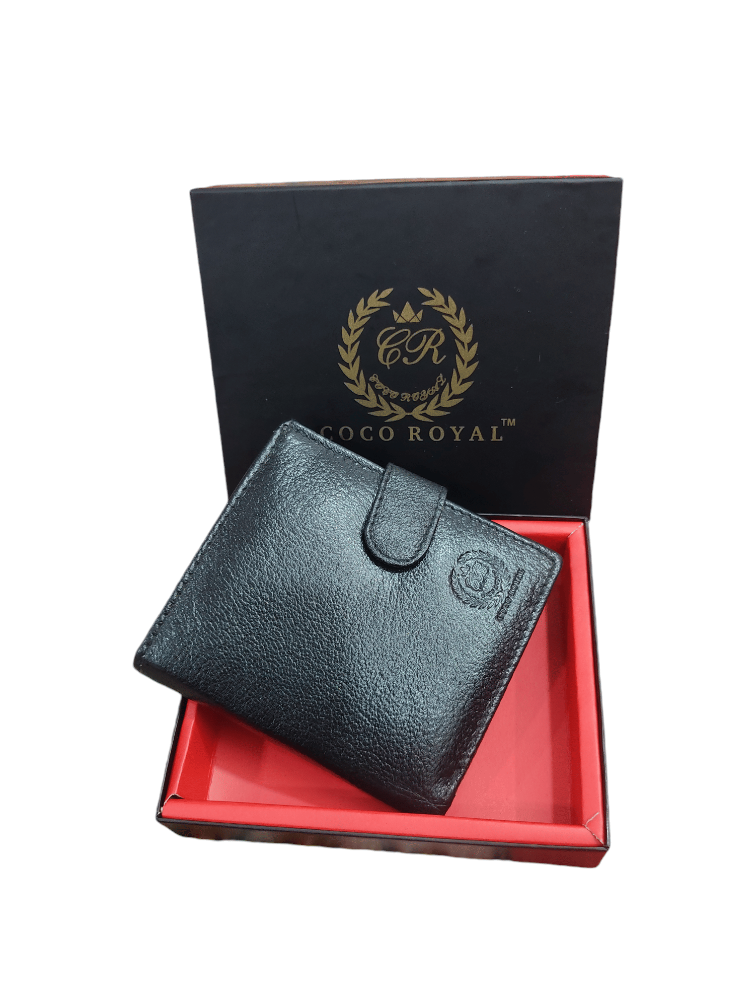 COCO ROYAL 100% Leather Solid Men's Two Fold Wallet With 10 Slots For Card ( Black , Pack of 1 ) - Handbags | Buy online on ZillyBuy