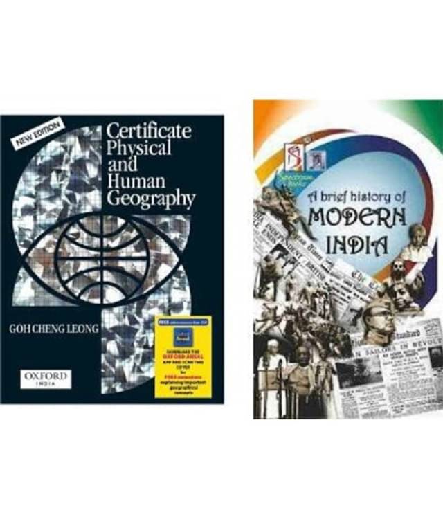     			Certificate Of Human Geography+ A Brief History Of Modern India Spectrum