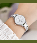 Cosmic Silver Metal Analog Womens Watch