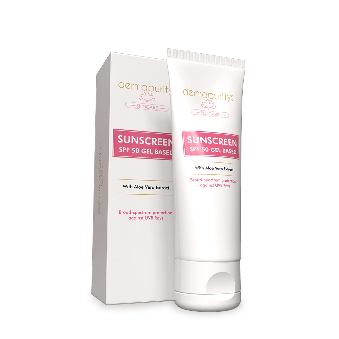    			Derma Puritys SPF 50 Sunscreen Gel For All Skin Type ( Pack of 1 )