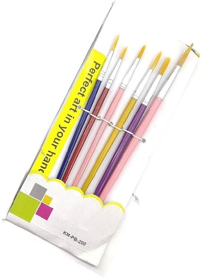 FREEDY 6 Pcs Different Size Paint Brush Set (Round) FREEDY 6 Pcs Different Size Paint Brush Set (Round)