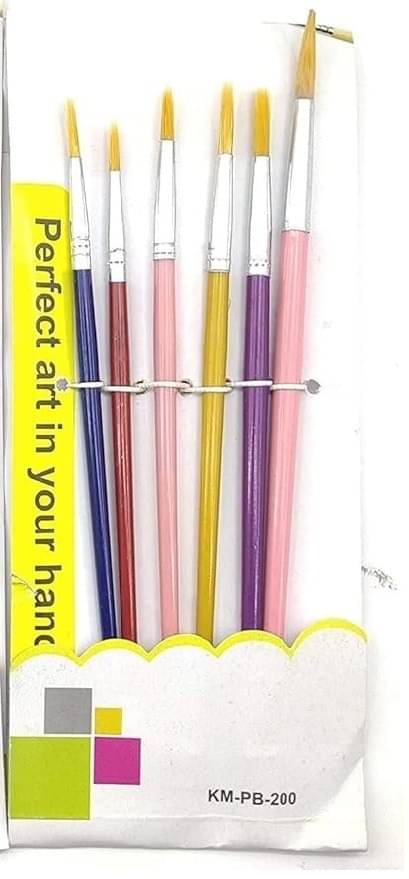 FREEDY Nylon 6 Pcs Different Size Paint Brush Set (Round) FREEDY Nylon 6 Pcs Different Size Paint Brush Set (Round)