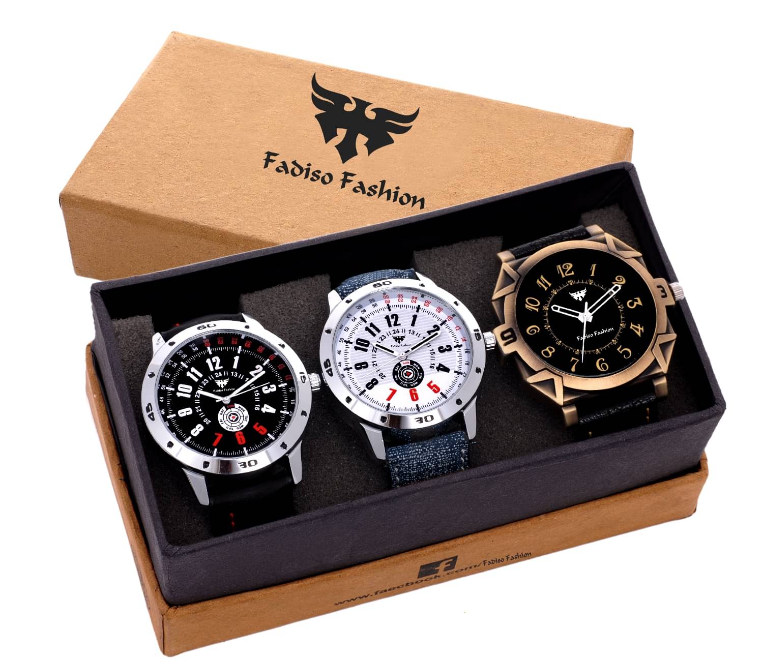     			Fadiso Fashion Multicolor Leather Analog Men's Watch