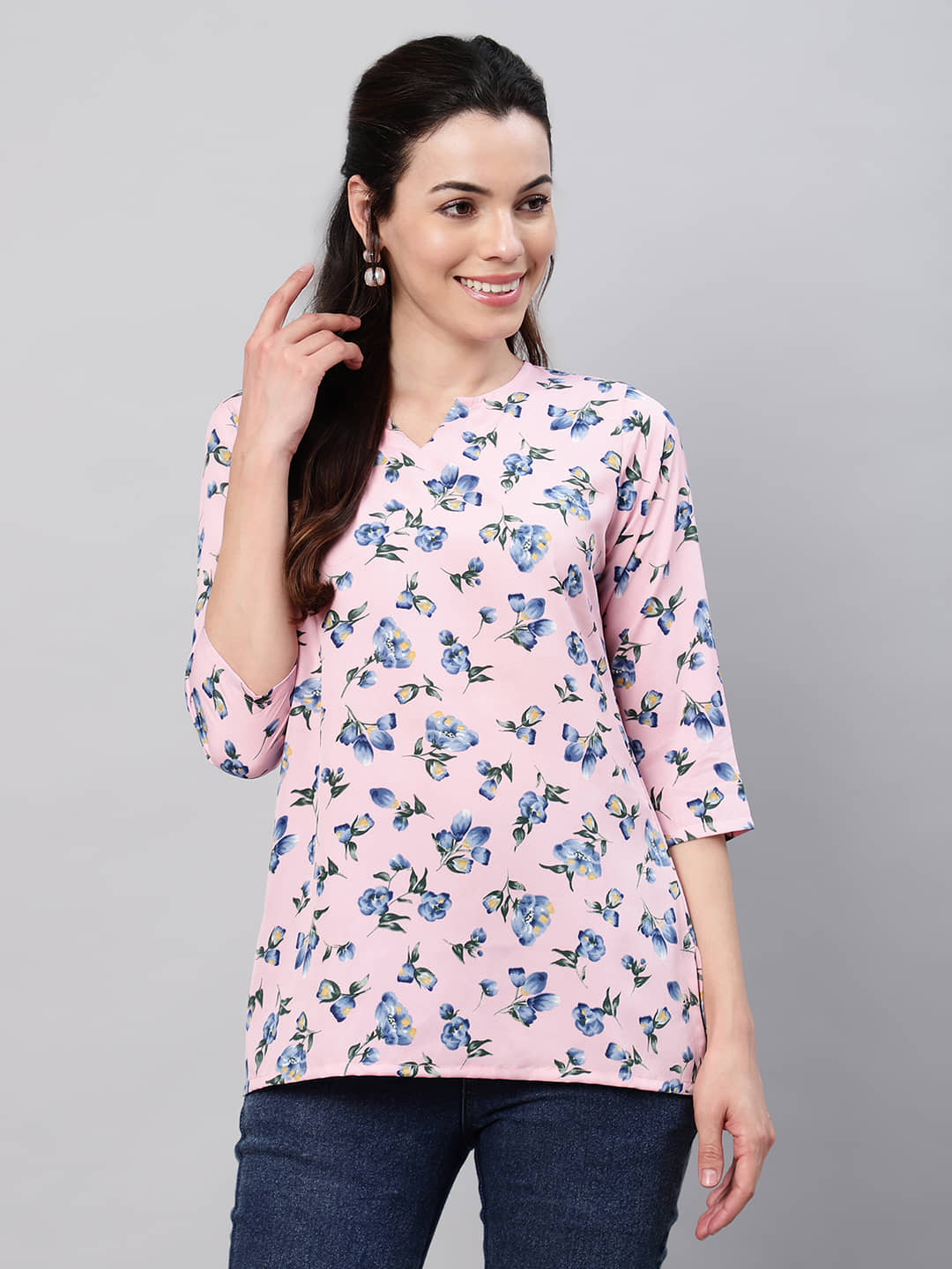 Flamboyant Pink Polyester Women's Regular Top ( Pack of 1 )