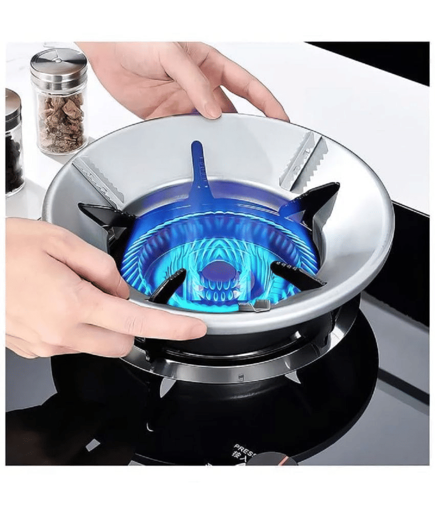     			Gas Saver Burner Stand Gas Chula Burner Gas Saver Stand Jali Ring Fire&Windproof Energy Saving,Gas Chula Support Stand 4 Legs Supported