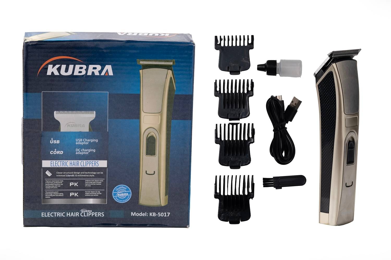     			KUBRA KB - 5017 Gold Cordless Beard Trimmer With 120 minutes Runtime