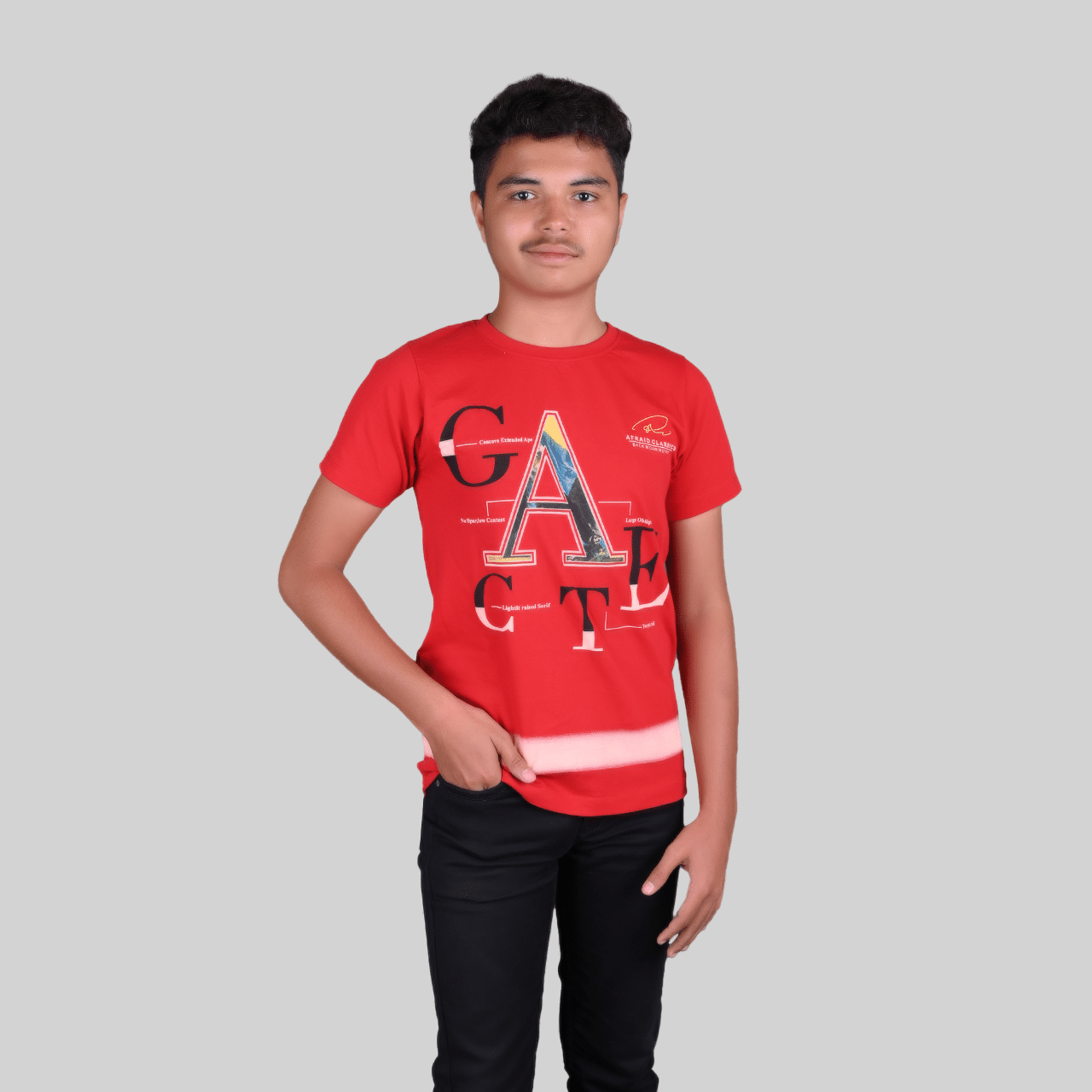     			Kidzee Kingdom Pack of 1 Boys Cotton Polo T-Shirt ( Red )