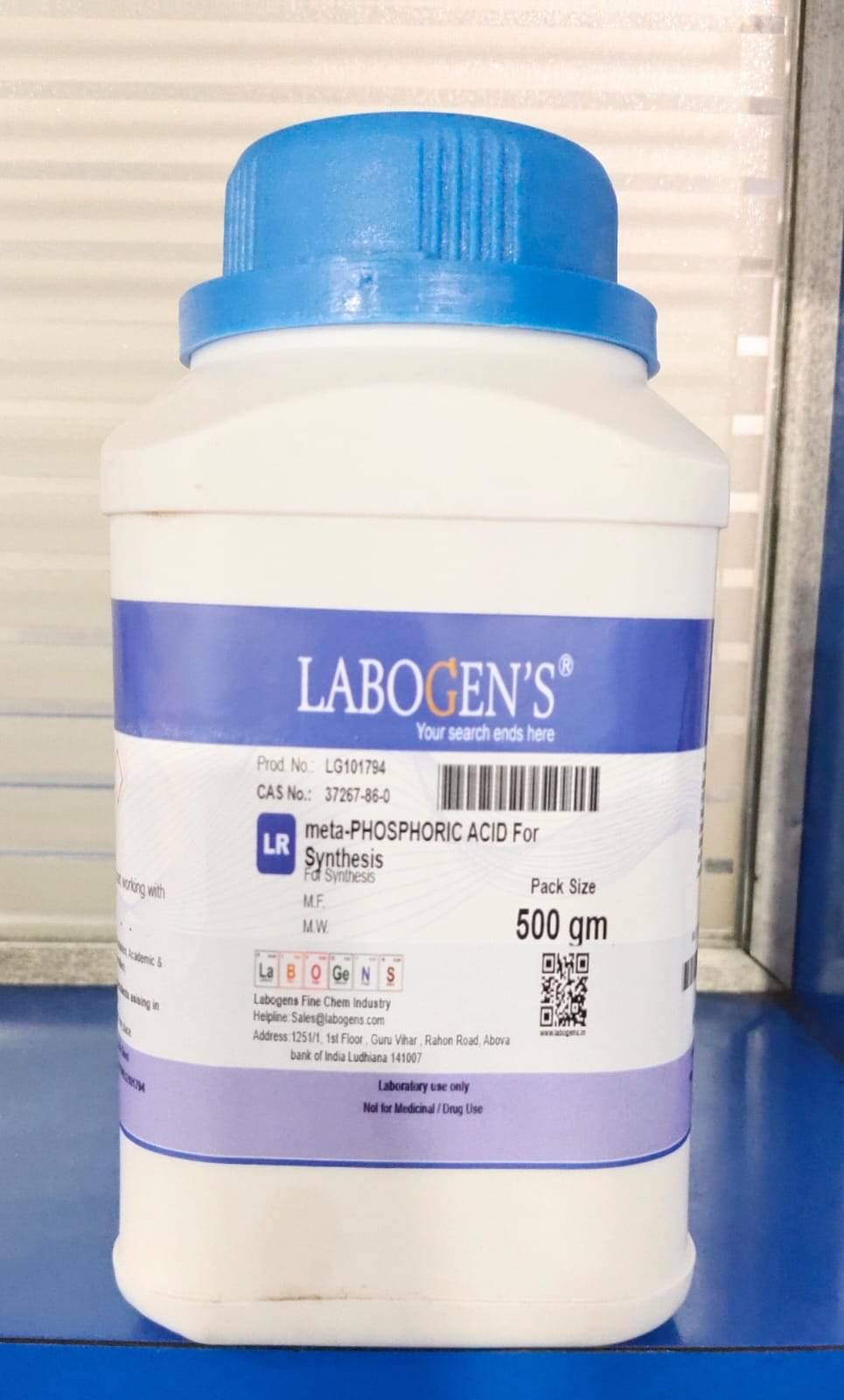     			LABOGENS  PHOS---PHORIC A--C--I---D (meta) (glacial sticks  500GM