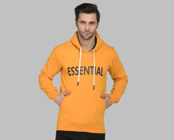 LEEBONEE Fleece Hooded Men's Sweatshirt - Mustard ( Pack of 1 ) LEEBONEE Fleece Hooded Men's Sweatshirt - Mustard ( Pack of 1 )