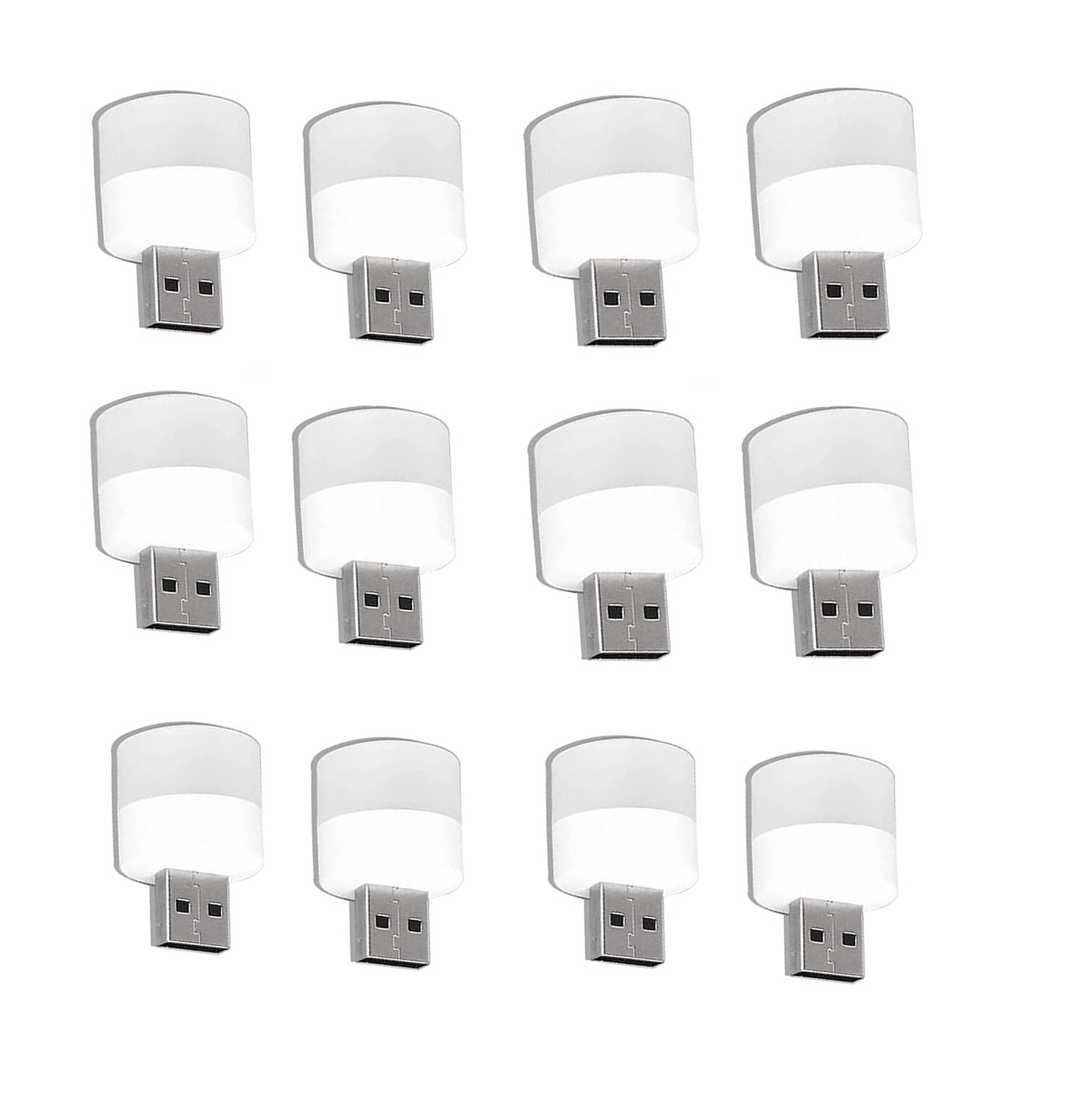    			Lenon Plug in Mini USB LED Night Lamp - Pack of 12