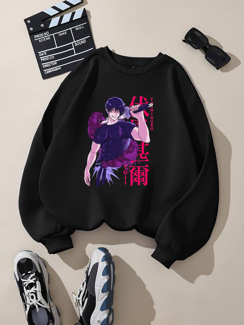 PERSONALITEE Cotton Blend Round Neck Men's Sweatshirt - Black ( Pack of 1 ) PERSONALITEE Cotton Blend Round Neck Men's Sweatshirt - Black ( Pack of 1 )