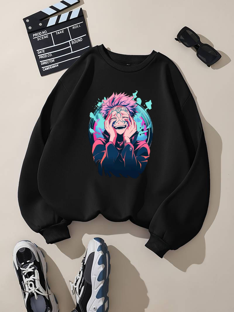 PERSONALITEE Cotton Blend Round Neck Men's Sweatshirt - Black ( Pack of 1 )     			PERSONALITEE Cotton Blend Round Neck Men's Sweatshirt - Black ( Pack of 1 )