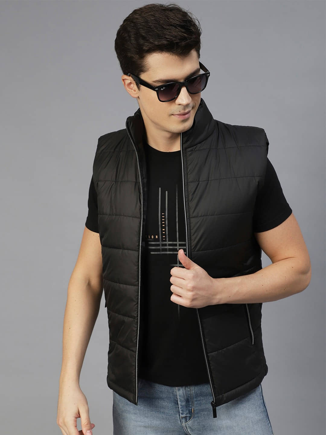 PLUS PARADISE Polyester Men's Puffer Jacket - Black ( Pack of 1 ) - Jackets & Coats | Buy online on ZillyBuy