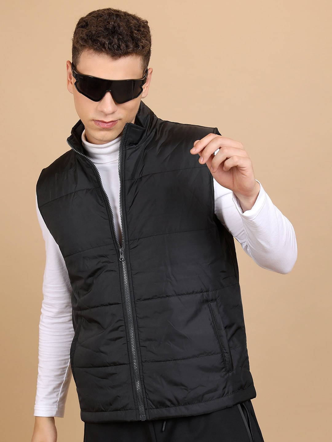     			PLUS PARADISE Polyester Men's Puffer Jacket - Black ( Pack of 1 )