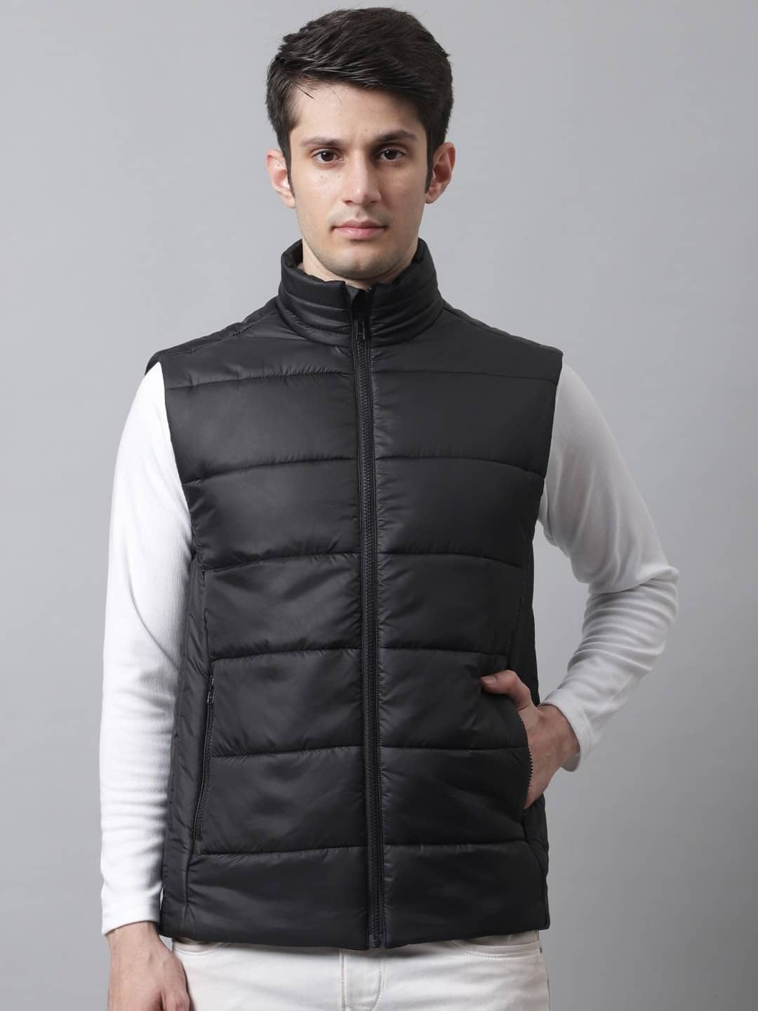 PLUS PARADISE Polyester Men's Puffer Jacket - Black ( Pack of 1 ) - Jackets & Coats | Buy online on ZillyBuy