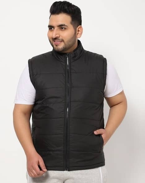 PLUS PARADISE Polyester Men's Puffer Jacket - Black ( Pack of 1 ) - Jackets & Coats | Buy online on ZillyBuy