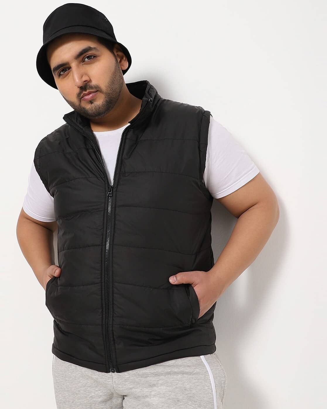 PLUS PARADISE Polyester Men's Puffer Jacket - Black ( Pack of 1 ) - Jackets & Coats | Buy online on ZillyBuy