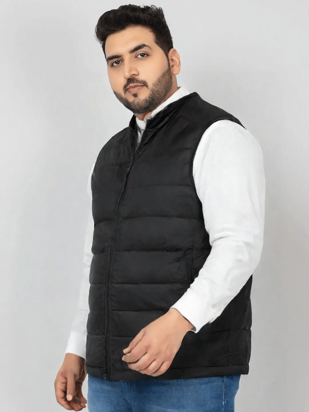 PLUS PARADISE Polyester Men's Puffer Jacket - Black ( Pack of 1 ) PLUS PARADISE Polyester Men's Puffer Jacket - Black ( Pack of 1 )