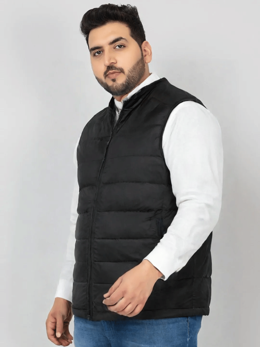 PLUS PARADISE Polyester Men's Puffer Jacket - Black ( Pack of 1 ) PLUS PARADISE Polyester Men's Puffer Jacket - Black ( Pack of 1 )