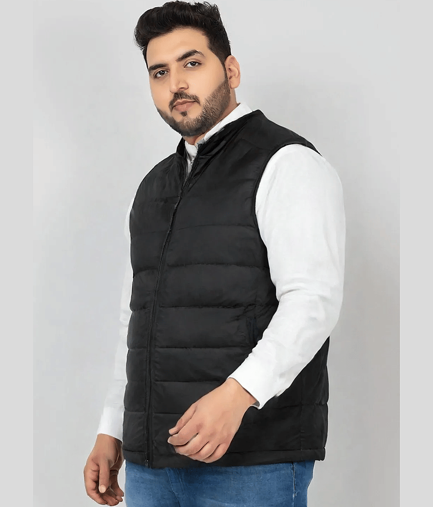 PLUS PARADISE Polyester Men's Puffer Jacket - Black ( Pack of 1 ) - Jackets & Coats | Buy online on ZillyBuy