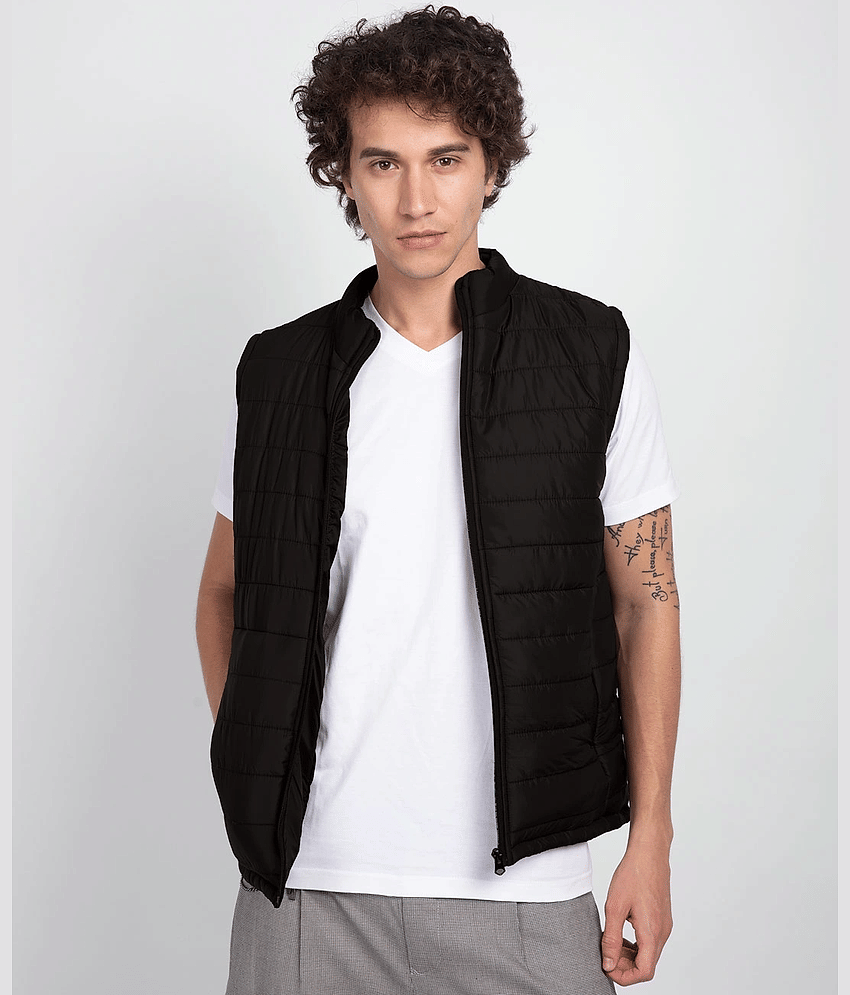 PLUS PARADISE Polyester Men's Puffer Jacket - Black ( Pack of 1 ) - Jackets & Coats | Buy online on ZillyBuy