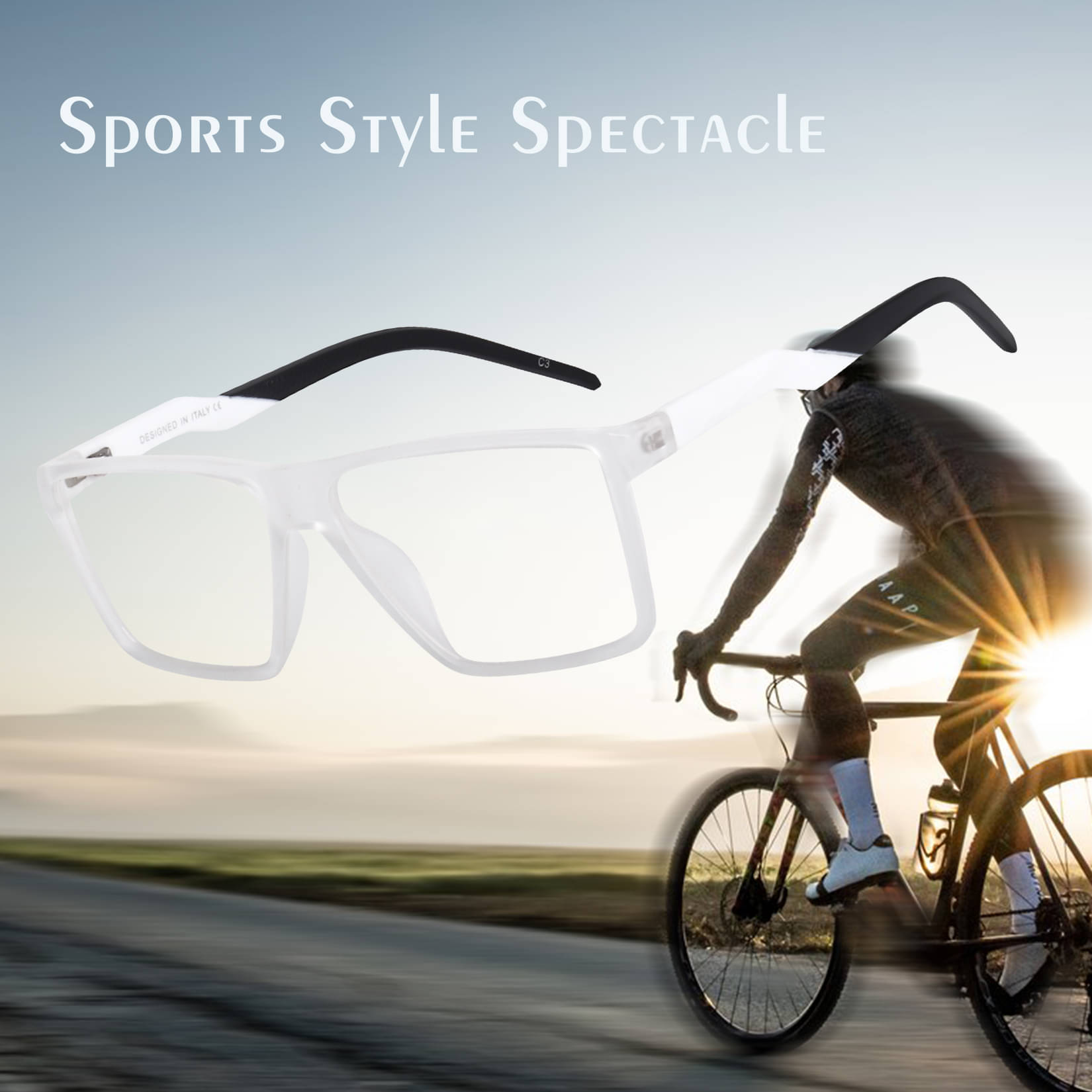     			Peter Jones White Full Rim Square Computer Glasses ( Pack of 1 )