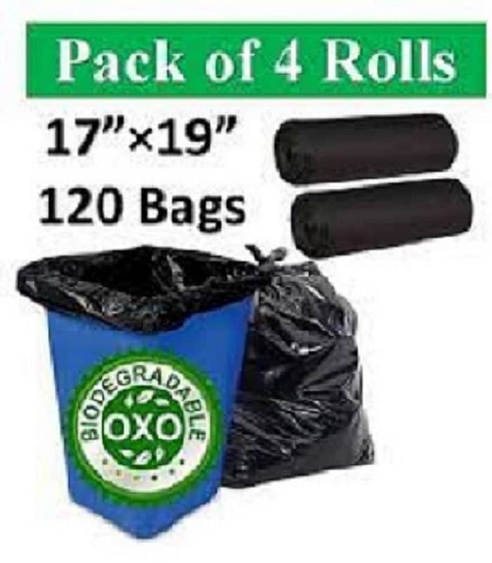 Slings Kitchenware Black Plastic Garbage Bag Pack of 4