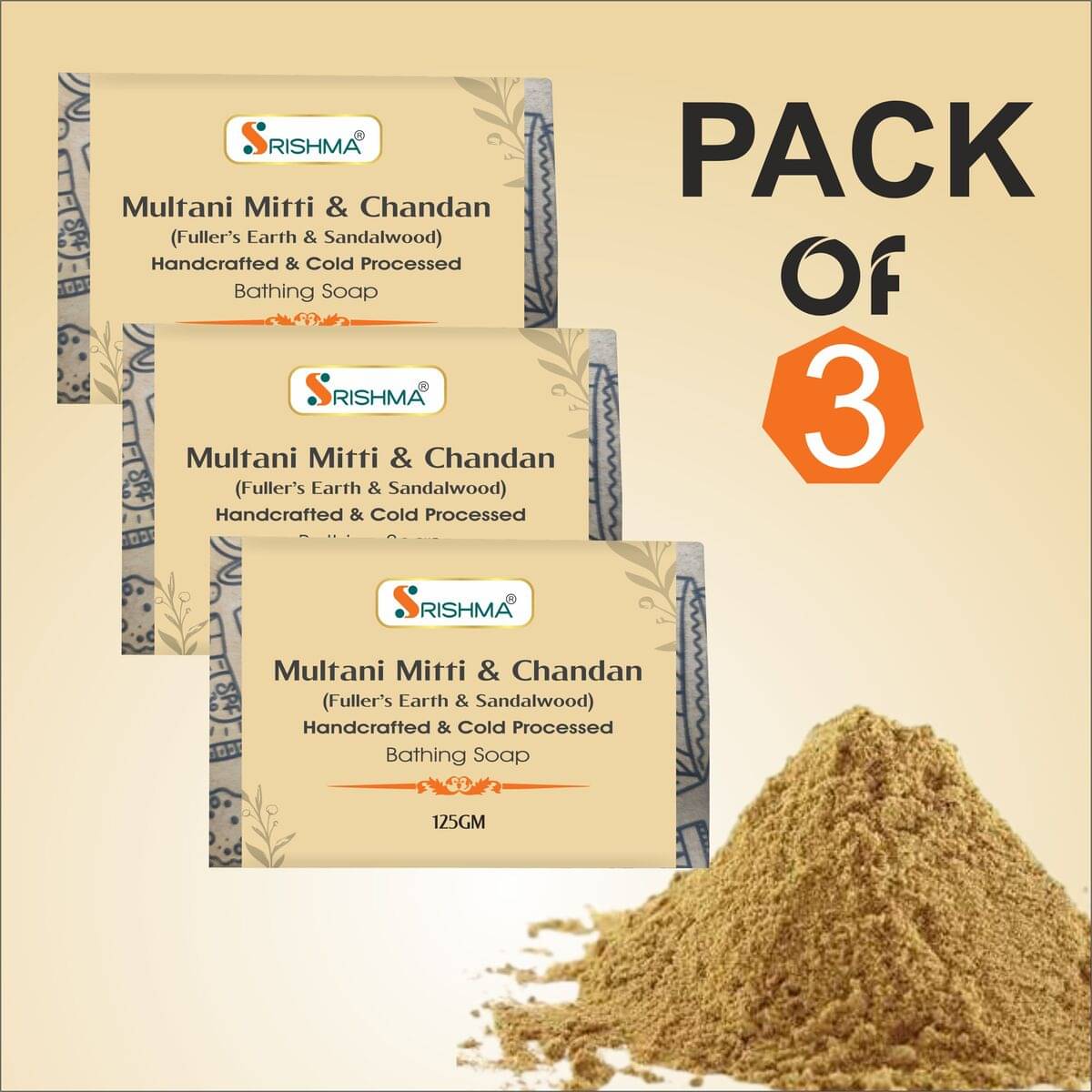     			Srishma Beauty Soap for Combination Skin ( Pack of 3 )