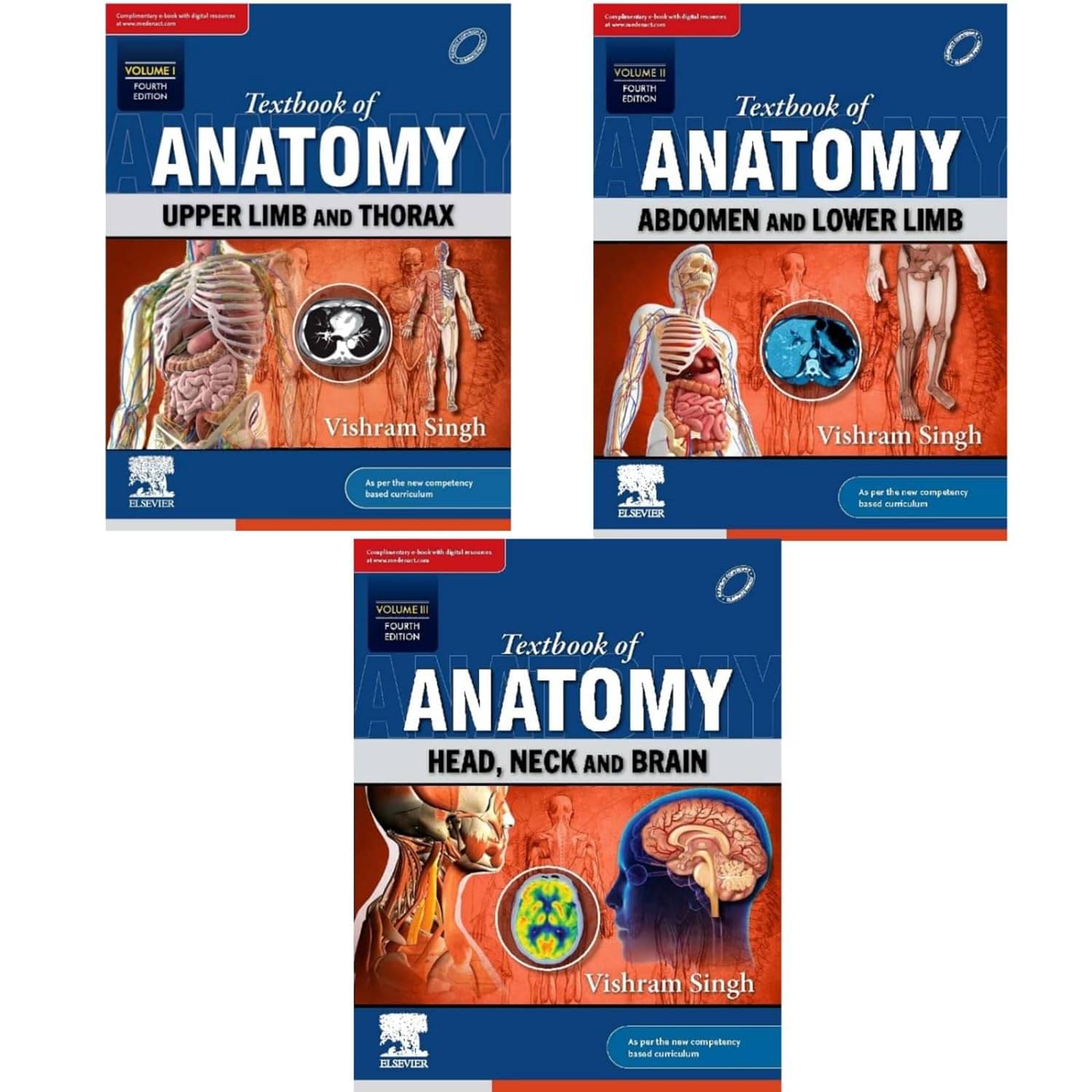 Textbook Of Anatomy:Upper Limb and Thorax, Vol 1, Abdomen And Lower Limb, Vol 2, Head, Neck And Brain, Vol 3, 3rd Revised And Updated Edition (3 Book Set) Textbook Of Anatomy:Upper Limb and Thorax, Vol 1, Abdomen And Lower Limb, Vol 2, Head, Neck And Brain, Vol 3, 3rd Revised And Updated Edition (3 Book Set)